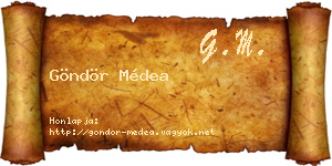 Göndör Médea névjegykártya